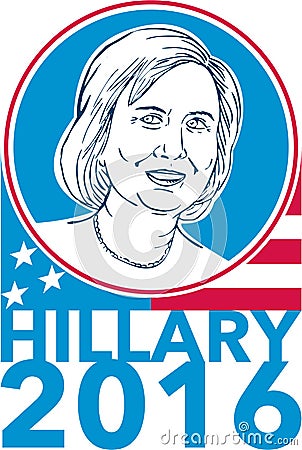 Hillary Clinton President 2016 Elections Editorial Stock Photo