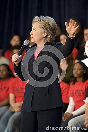 Hillary Clinton Rally 54 Editorial Stock Photo