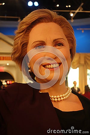 Hillary Clinton Wax Figure Editorial Stock Photo