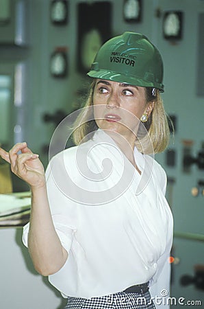 Hillary Rodham Clinton meets with workers Editorial Stock Photo