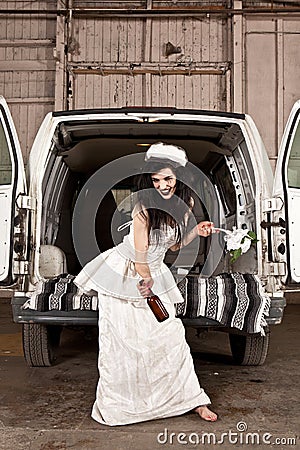 Hillbilly Wedding Stock Photo