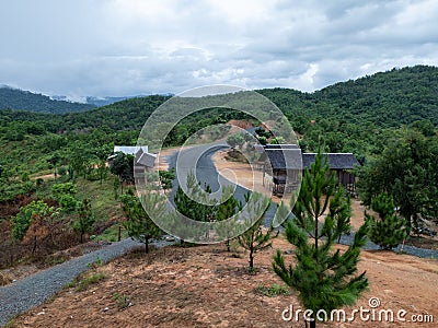 The hills in Borneo Island Stock Photo