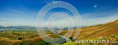 Hills of California - Vallecitos road towards San Stock Photo