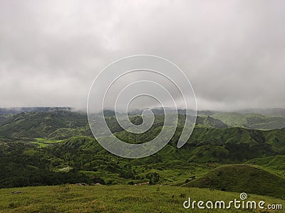 Hills cloud floating cleaning look Stock Photo