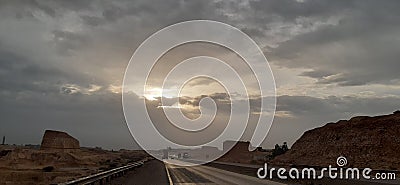 Hills cloud sunlight Stock Photo