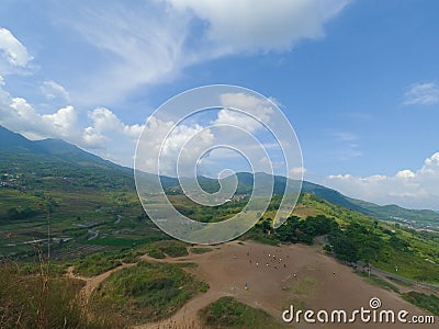 hills and sky cloud Stock Photo