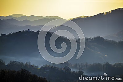 Hills of Zagorje Stock Photo