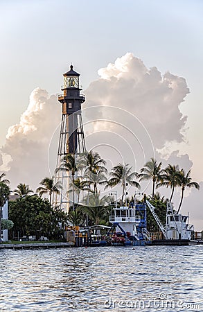 Hillsboro Lighthouse Stock Photo