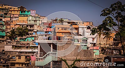 Hillside in Haiti Stock Photo