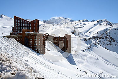 Valle Nevado in Chile Stock Photo