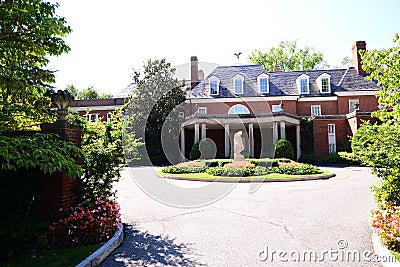 Entrance at Hillwood Estates and Gardens Editorial Stock Photo