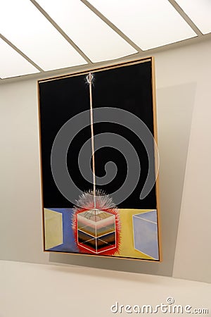 Hilma Af Klint Exhibit At The Guggenheim Editorial Stock Photo