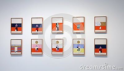 Hilma Af Klint Exhibit At The Guggenheim Editorial Stock Photo