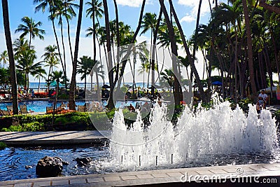 Hilton Hawaiian Village Waikiki Beach Resort Editorial Stock Photo