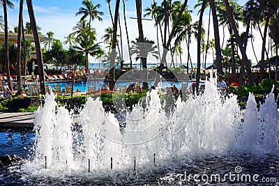 Hilton Hawaiian Village Waikiki Beach Resort Editorial Stock Photo