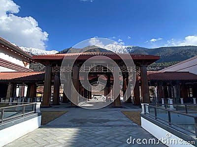 Hilton Hotel, LinZhi Tibet Editorial Stock Photo