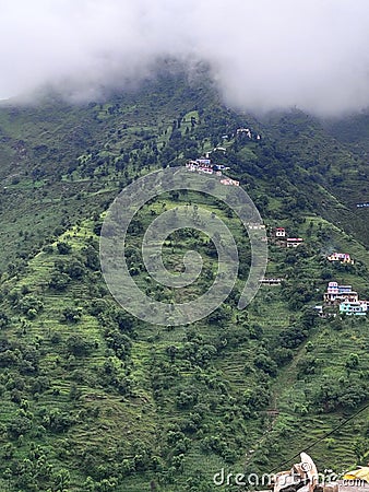 Himachal Pradesh beautifu village in khupadu Stock Photo