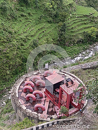 Himachal Pradesh beautifu pawer house Stock Photo