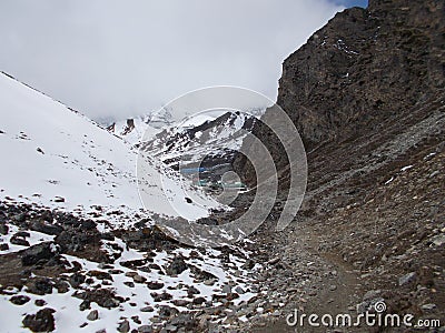 Himalaya chola pass Stock Photo