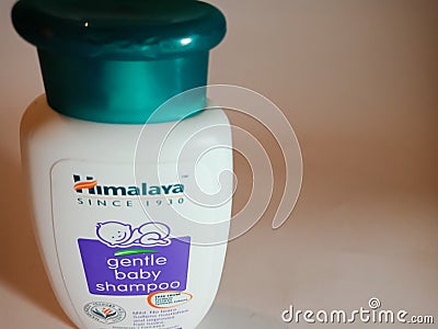 Himalaya gentle baby shampoo container presented isolated on white background in india dec 2019 Editorial Stock Photo