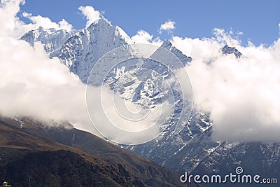 Himalaya Mountain Peak Stock Photo