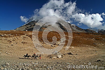 Himalaya mountain top Stock Photo