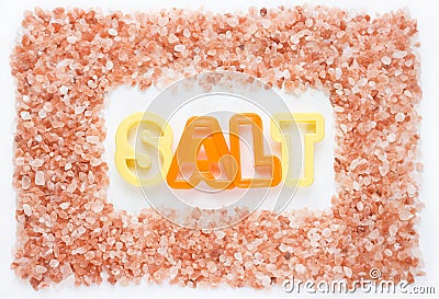Himalaya pink salt Stock Photo