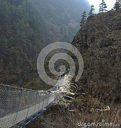 Himalayan bridge Stock Photo