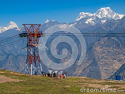 Himalayan camp Stock Photo