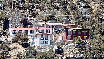 Himalayan hospital, in a Everest basecamp trek. Stock Photo