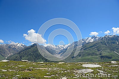 Himalayan Landscape from Himachal Valleys Stock Photo