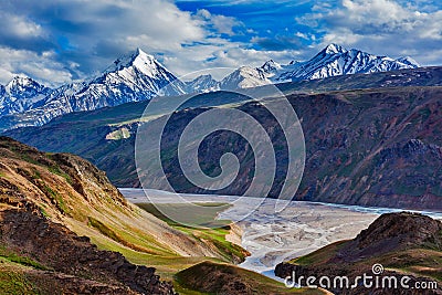 Himalayan landscape in Himalayas, India Stock Photo