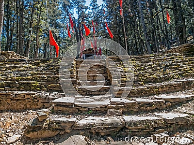 Himalayan little shrine Stock Photo