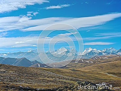 Himalayan mountains Stock Photo