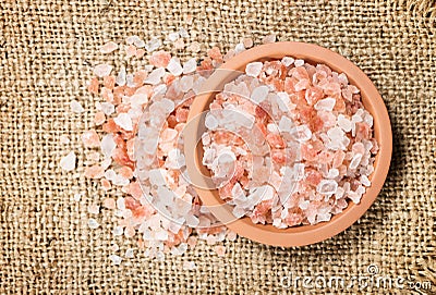 Himalayan pink salt Stock Photo