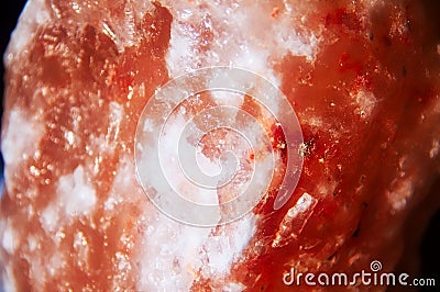 Himalayan salt lamp close-up Stock Photo