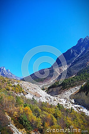 Himalayan stunning nature landscape artistic capture Stock Photo