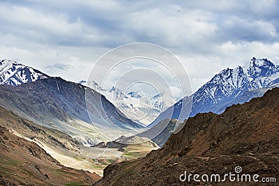 Himalayas mountains in india spiti valley Stock Photo