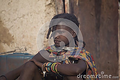 Himba girl Editorial Stock Photo