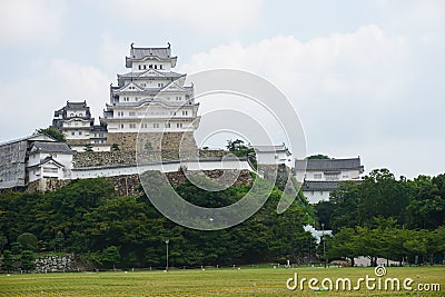 Himeji Castle on blue sky Stock Photo