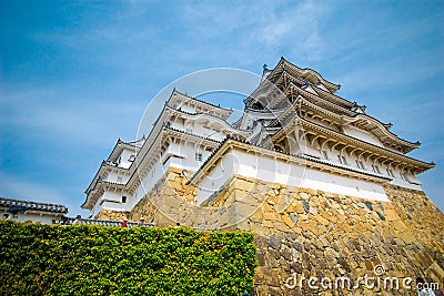 Himeji Castle with blue sky Editorial Stock Photo