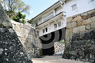 Himeji Castle gate Stock Photo