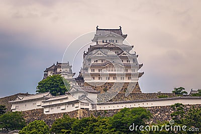 Himeji - June 02, 2019: Iconic Himeji Castle in the region of Kansai, Japan Stock Photo