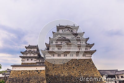 Himeji - June 02, 2019: Iconic Himeji Castle in the region of Kansai, Japan Stock Photo