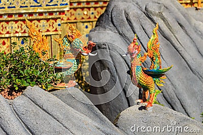 Himmapan creature at Royal Cremation Structure , Bangkok in Thai Stock Photo