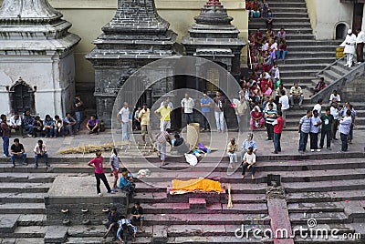 Hindi Funeral Editorial Stock Photo