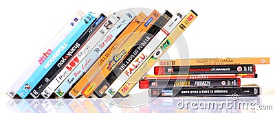 Hindi movies dvd's Editorial Stock Photo