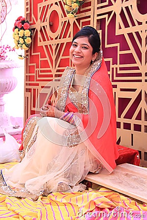 Indian Bride Editorial Stock Photo