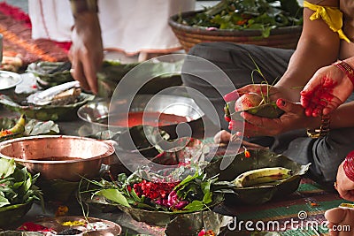 Hindu ceremony in Nepal, Shivaratri Stock Photo