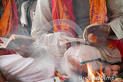 Hindu ceremony in Nepal, Shivaratri Stock Photo